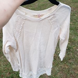 Sweater with lace back
